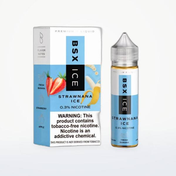 GLAS BASIX BSX ICE SERIES - STRAWNANA ICE - FREEBASE-60ML-6MG