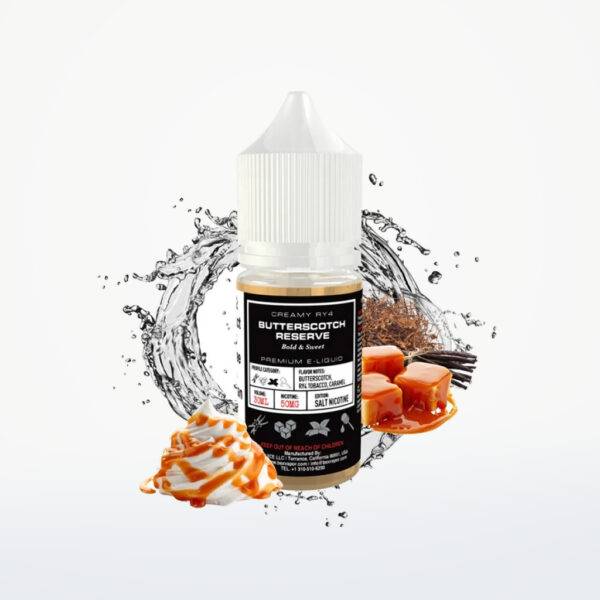 GLAS BASIX BSX NIC SALTS - BUTTERSCOTCH RESERVE - 30ML-30MG