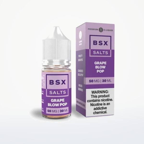GLAS BASIX BSX NIC SALTS - GRAPE BLOW POP - 30ML-30MG