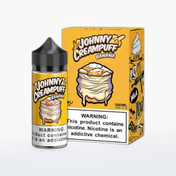JOHNNY CREAMPUFF BY TINTED BREW - BANANA -FREEBASE- 100ML-6MG