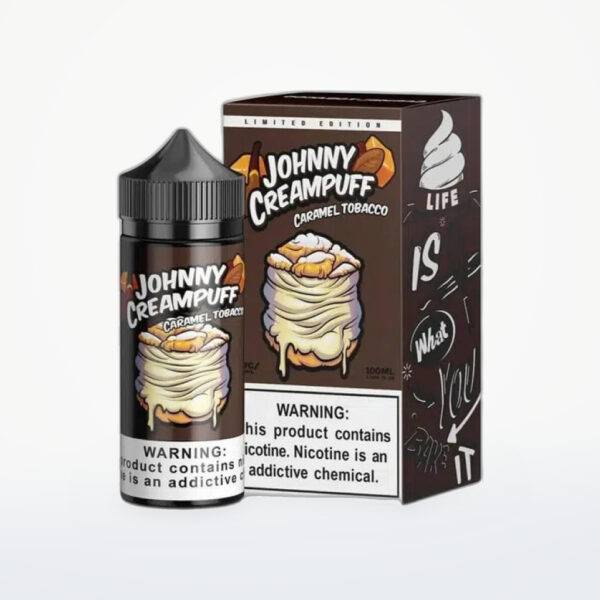 JOHNNY CREAMPUFF BY TINTED BREW - CARAMEL TOBACCO -FREEBASE- 100ML-6MG