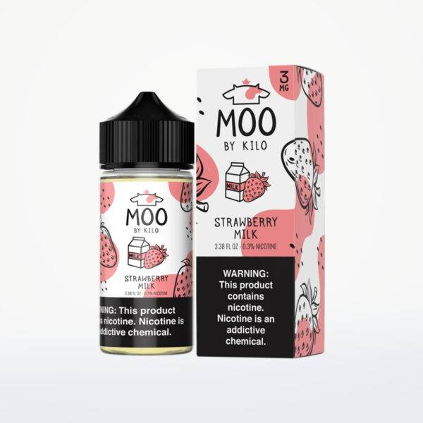 MOO E-LIQUIDS BY KILO - STRAWBERRY MILK - 100ML-6MG