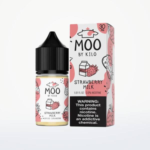 MOO E-LIQUIDS SALT BY KILO - STRAWBERRY MILK - 30ML-50MG