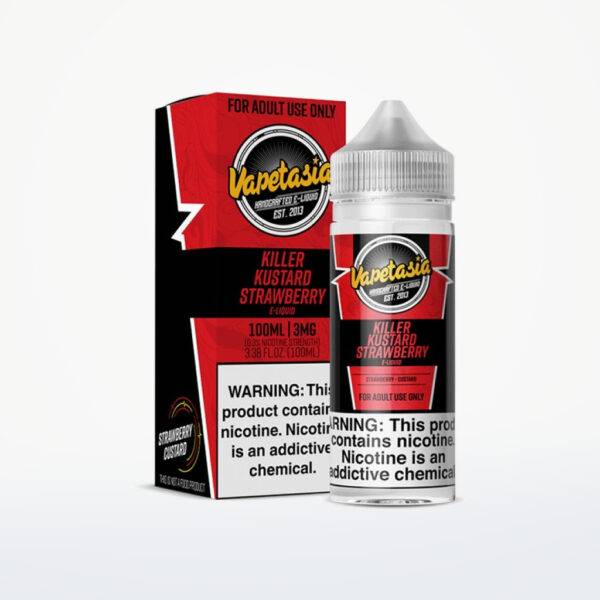 VAPETASIA - KILLER KUSTARD STRAWBERRY - 100ML-6MG